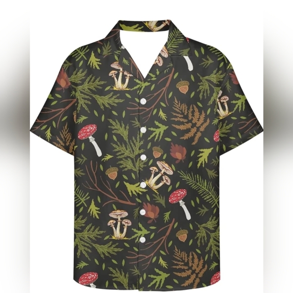 Funky Fresh: PinUp Angel Striped Hawaiian Beach Shirt - Picture 1 of 3